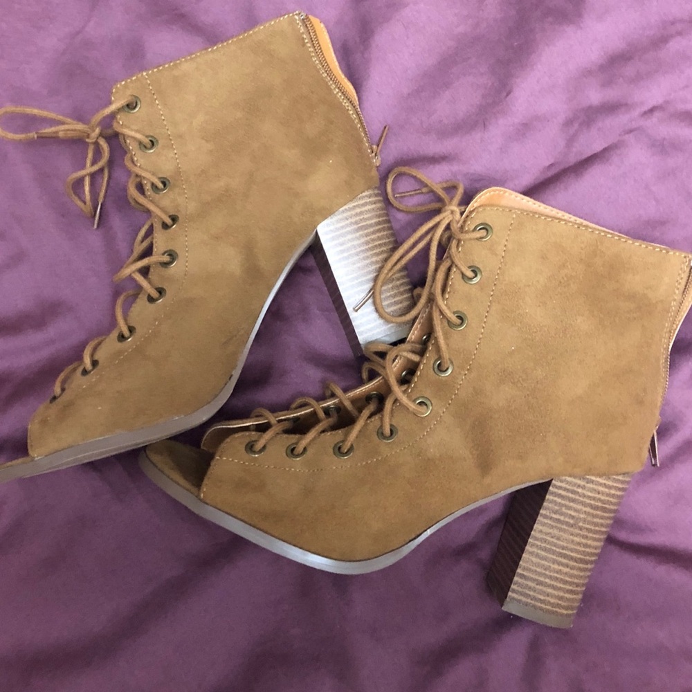 Charlotte Russe Ciara Lace up Bootie